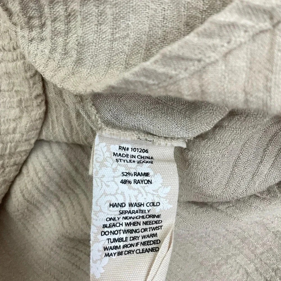 Soft Surroundings Asilah Tan Top Size XS - Picture 6 of 7